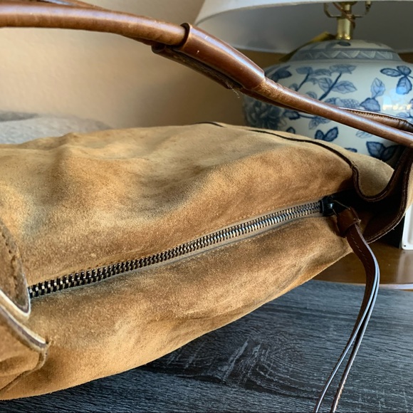 Gucci Brown Suede Structured Hobo Bag - Picture 8 of 14